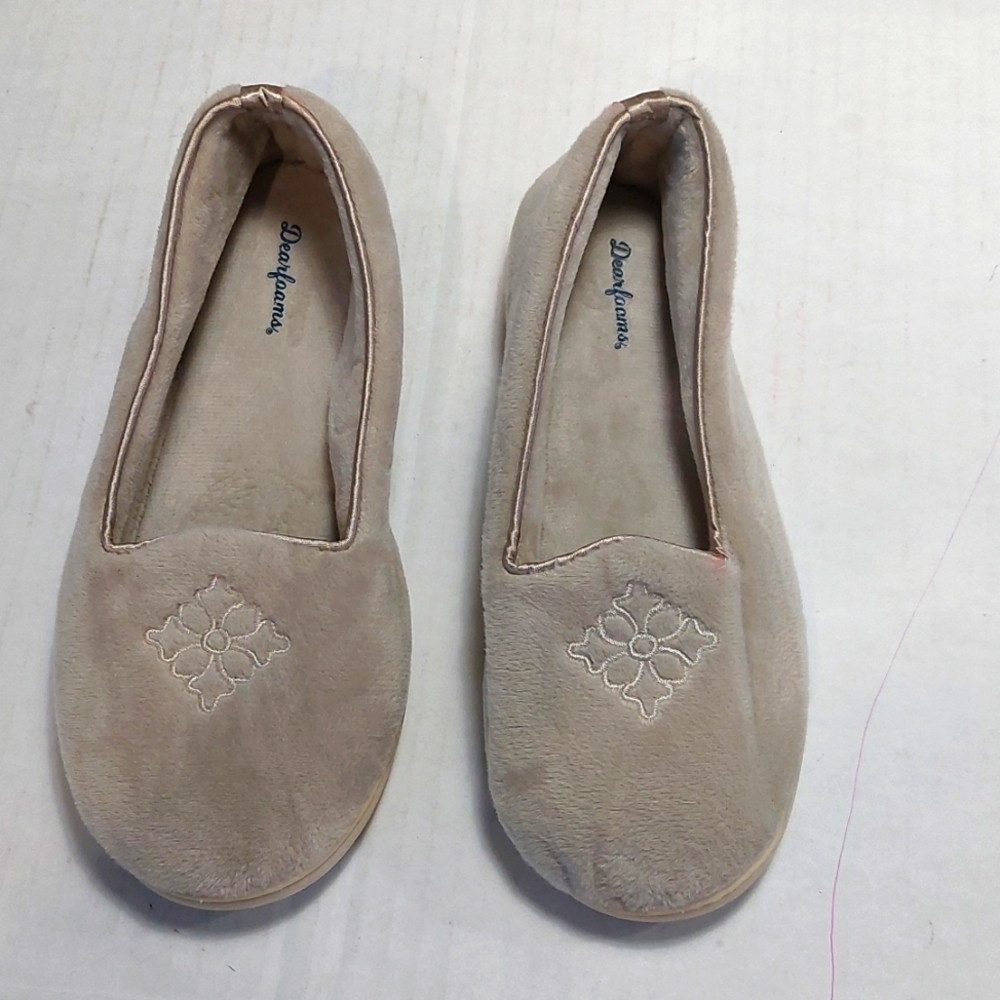 DearForms Microfiber Velour Closed Slippers Size 5/6